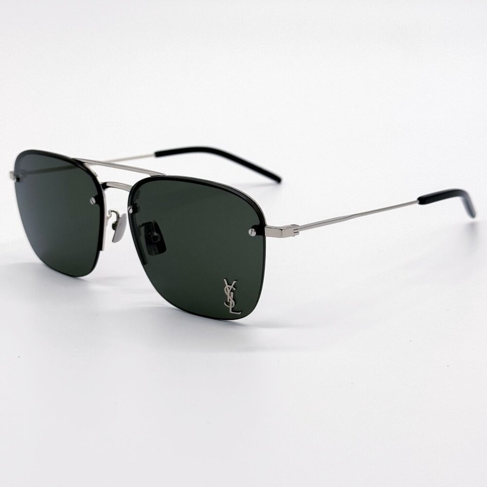 NEW SAINT LAURENT SL309 M 002 SUNGLASSES SL309 001 SILVER UNISEX SL309M 002 - Picture 6 of 10